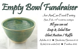 Empty Bowl Fundraiser 2.2026