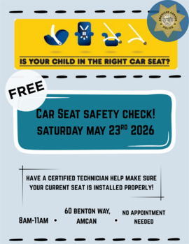 Free Car Seat Check 5.2026