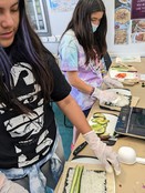 youth making sushi