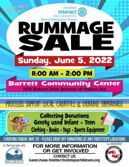 Footsteps Rummage Sale June 2022