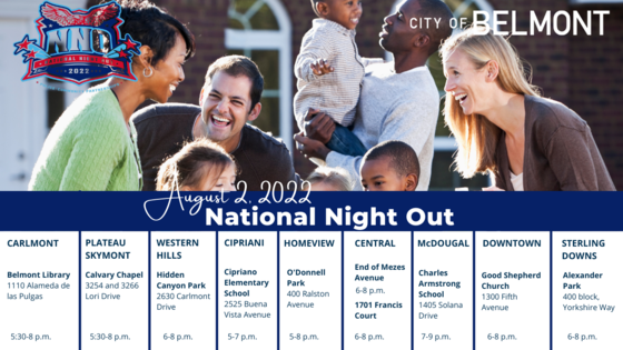 National Night Out list of event locations 2022
