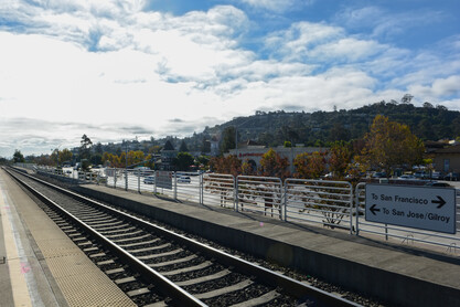 Caltrain Station View