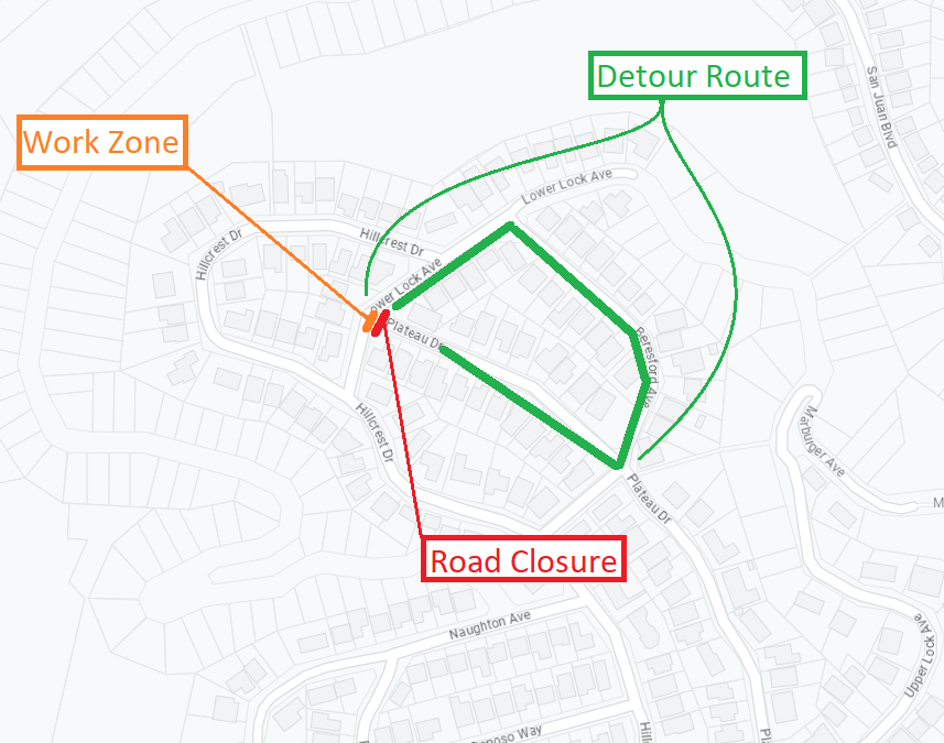 Road Work Week of May 15 - Closer Map