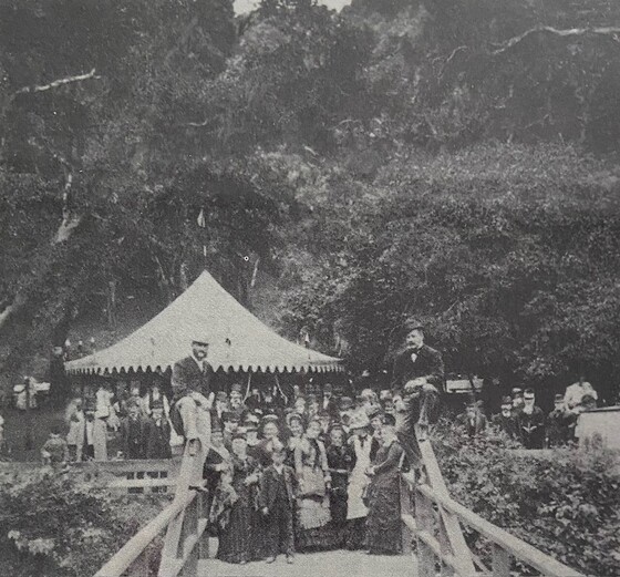 Belmont Park group photo from 1860