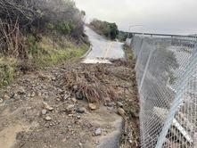 PGnE Bike Trail Project - Image of storm-destroyed trail