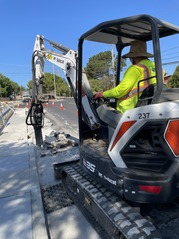Ralston Ave and Lassen Curb work