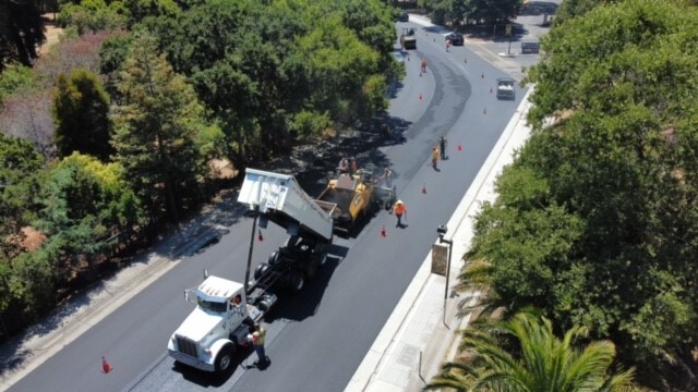 Ralston Pavement Rehab - Drone image from mid July 2023
