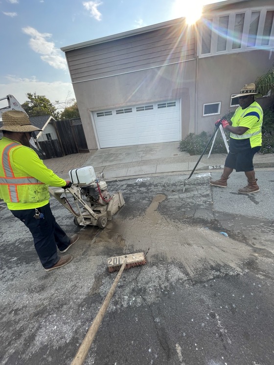 Replacing Asphalt on Julia Court in August 2023