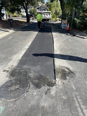 Pavement Work in Belmont