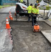 Photo of public works crew working