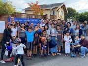 A group of people at national night out