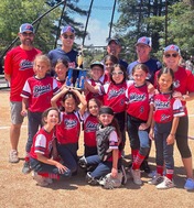 Belmont softball team with trophy