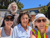 Residents on one of the Belmont Walks 