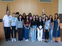 Summer interns group photo with City Council memebers