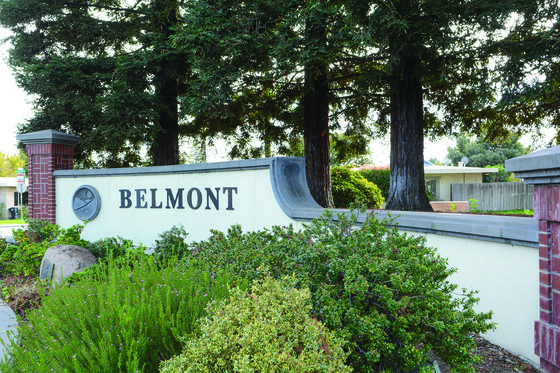 Belmont sign on Hiller