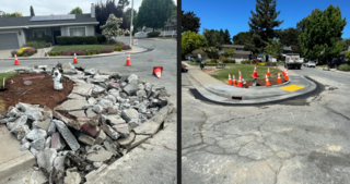 ADA ramp construction