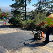 Public Works Crew Replacing Failed Asphalt