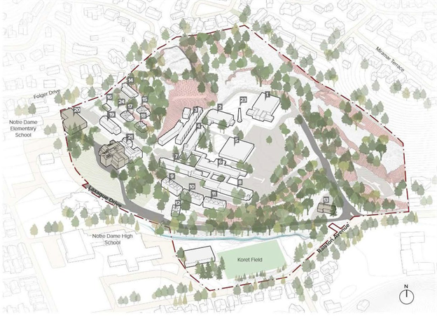 Map of NDNU with Stanford's Proposed Changes