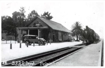 Historical photo of Belmont Train Station