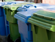 Garbage and recycling bins