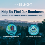 Help us find our nominees. Nominations are open for the Beautiful Belmont & Community Service awards.
