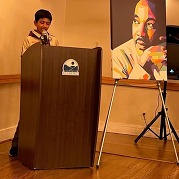 MLK Contestant reading 
