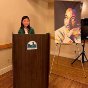 Contestant at MLK contest