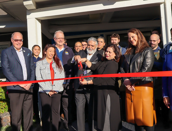 Ribbon cutting at Amara 