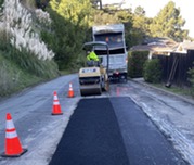 Finishing new asphalt