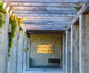 Belmont Library Sign