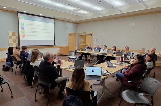 Staff and council at the strategic planning session