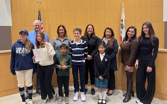 MLK contestants with City Council 