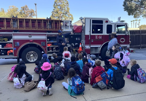 Civics Day SMC Fire presenting to students