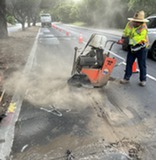 Sawcutting to Replace Failed Asphalt