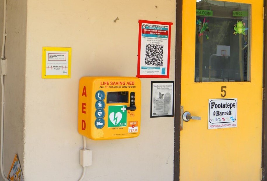 AED at Barrett Community Center