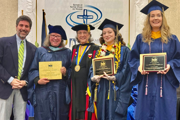 NDNU graduate award recipeints