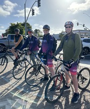Bikers at energizer station event