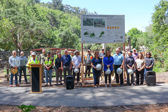 Groundbreaking Ceremony Belmont Creek Restoration Project