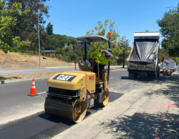 Public works crews working on street repairs