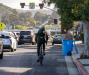 Someone biking on Ralston