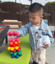 Child playing at the Community Learning Center 