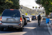 Biker during commuting 
