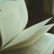 A photo of an open book