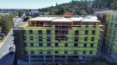 Construction site in Belmont