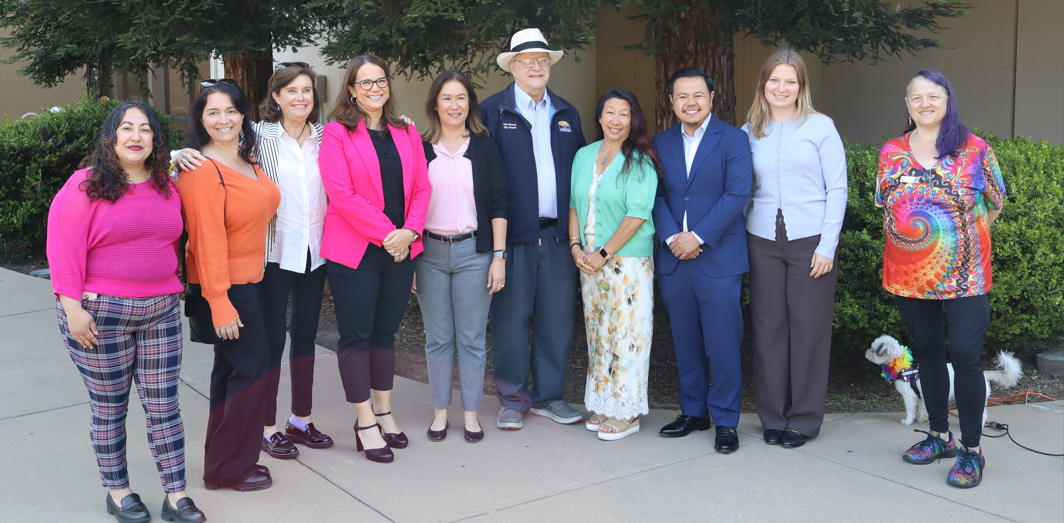 City Council and Elected Officials at the Pride Flag Raising event