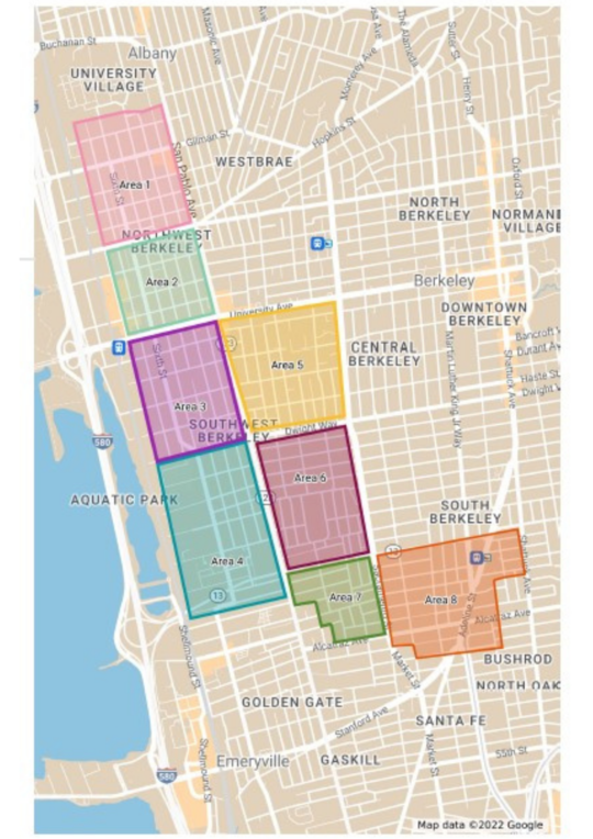 map of tree planting
