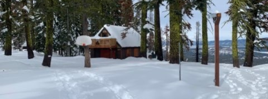 Echo Lake Camp Managers Cabin in Winter