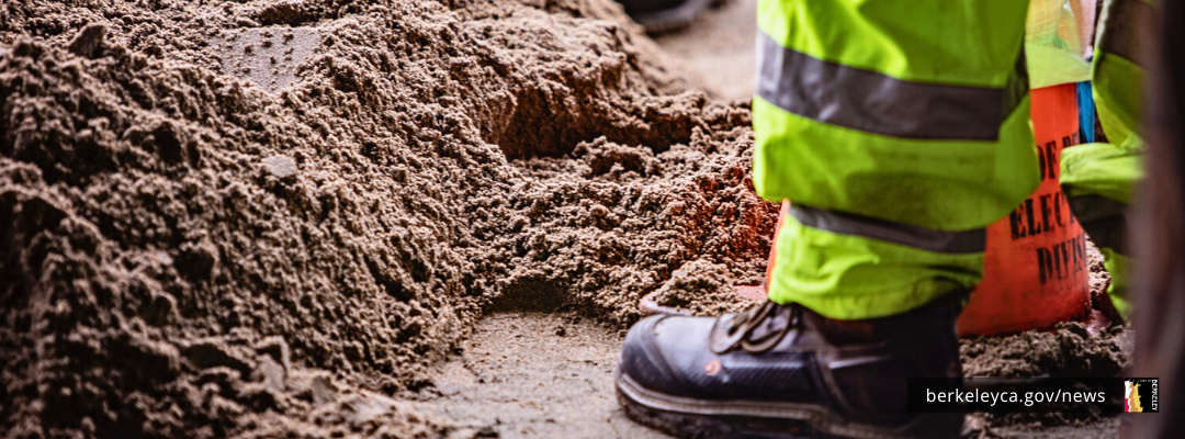 Rain and dirt and an emergency service worker