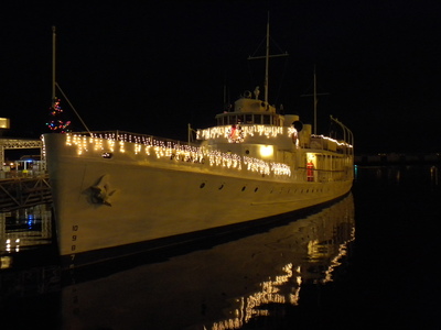 USS Potomac During the Holidays