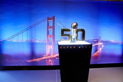 Super Bowl 50 trophy 